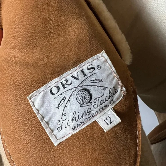 VINTAGE 70s Orvis Shearling Coat Womens Medium - Picture 4 of 9